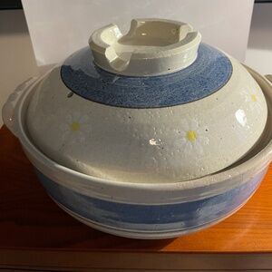 Maruyoshi Ai-no-Hana Indigo Blossom Bankoware Donabe Clay Pot